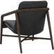 Cinelli Distressed Brown / Brentwood Charcoal Leather Lounge Chair